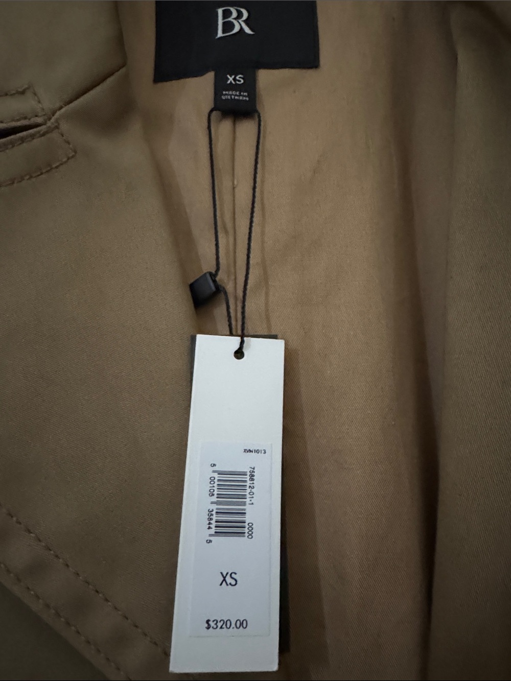 Banana Republic Timeless Trench Coat NEW BRITISH KHAKI XS NWT - Picture 2 of 3